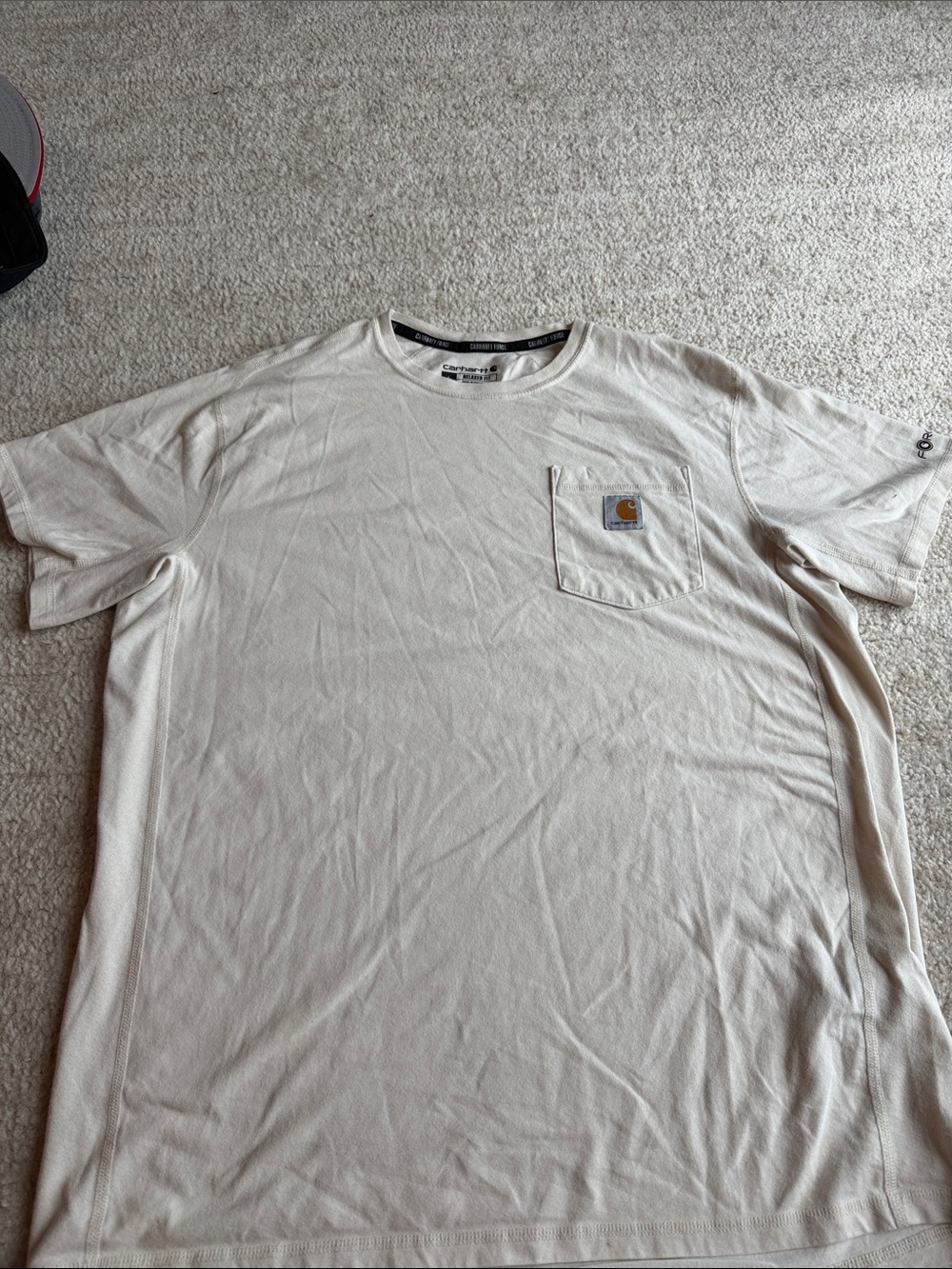 Carhartt Short-Sleeve Pocket Tee in Off-White/Cream